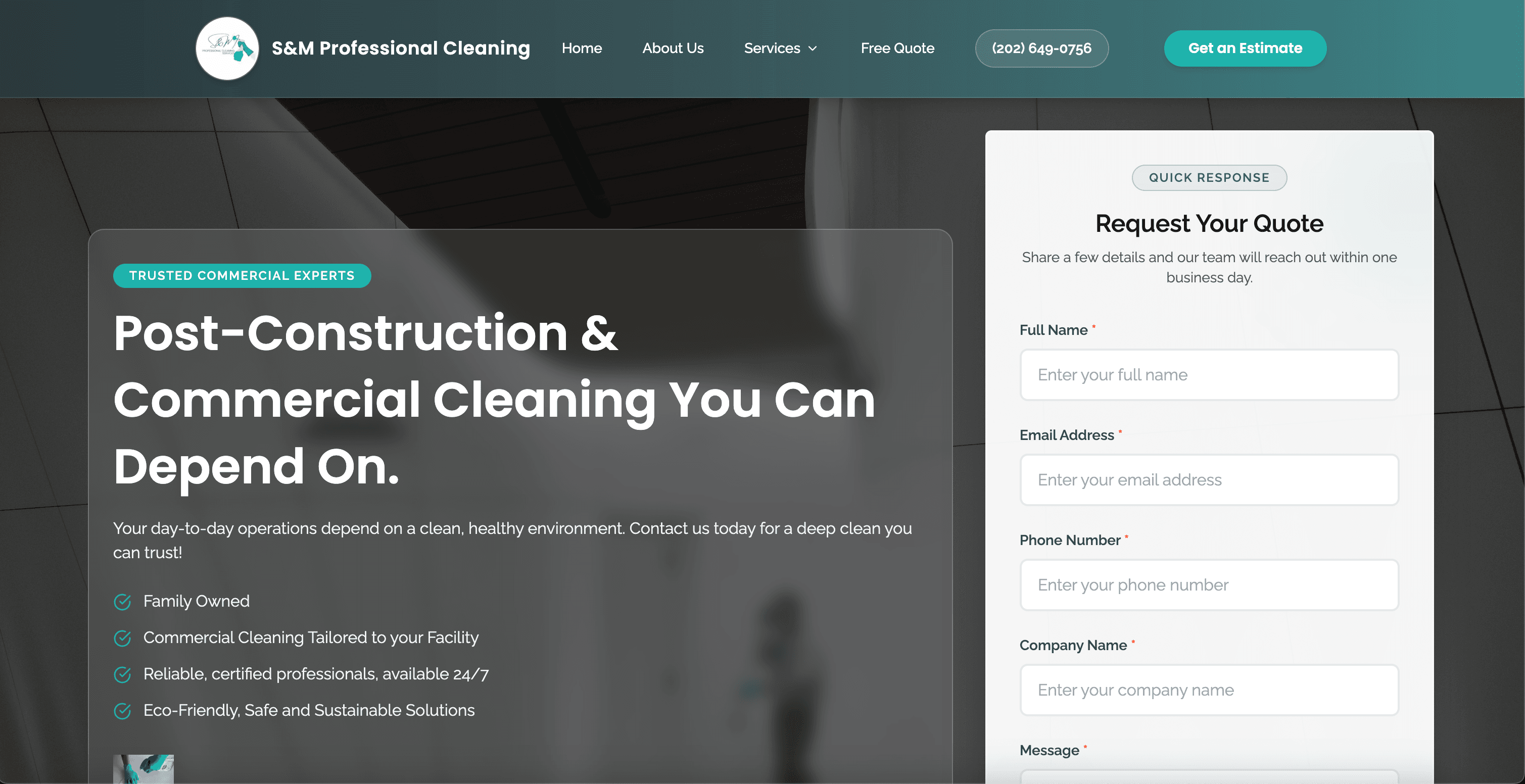 S-M Professional Cleaning screenshot